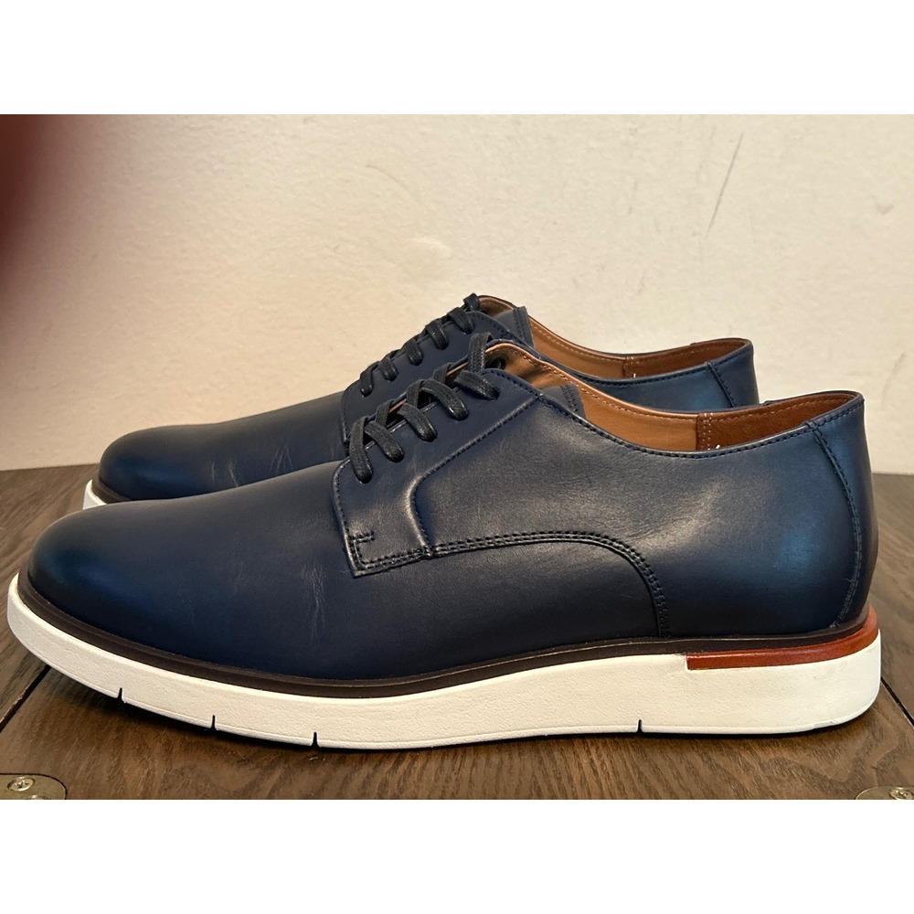 Allen Edmonds Carson Men's Leather Hybrid‎ Lace up Derby Shoes Size 9.5 Navy